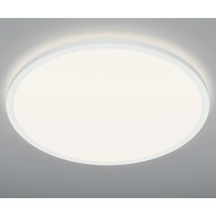 Brilliant LED-Deckenleuchte rund Tanida - 24 W, Ø x H: 42 x 2,5 cm, Weiß, Neutralweiß - Runde LED-Deckenleuchte mit sanftem, diffusem Licht. Ideal für Wohnräume und Büros, die eine gleichmäßige Ausleuchtung benötigen.