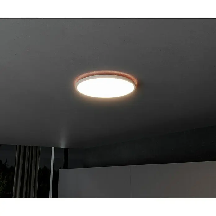 Brilliant LED-Deckenleuchte rund Tanida - 20 W, Ø x H: 29,5 x 2,5 cm, Weiß, Kaltweiß - Moderne Deckenleuchte mit kreisförmigem Design und sanftem Lichtschein, die eine angenehme Atmosphäre im Raum erzeugt. Perfekt für stilvolle Interieurs.