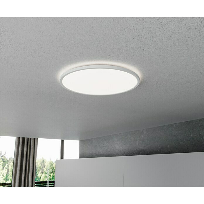 Brilliant LED-Deckenleuchte rund Tanida (24 W, Ø x H: 42 x 2,5 cm, Weiß,  Mehrfarbig) | BAUHAUS