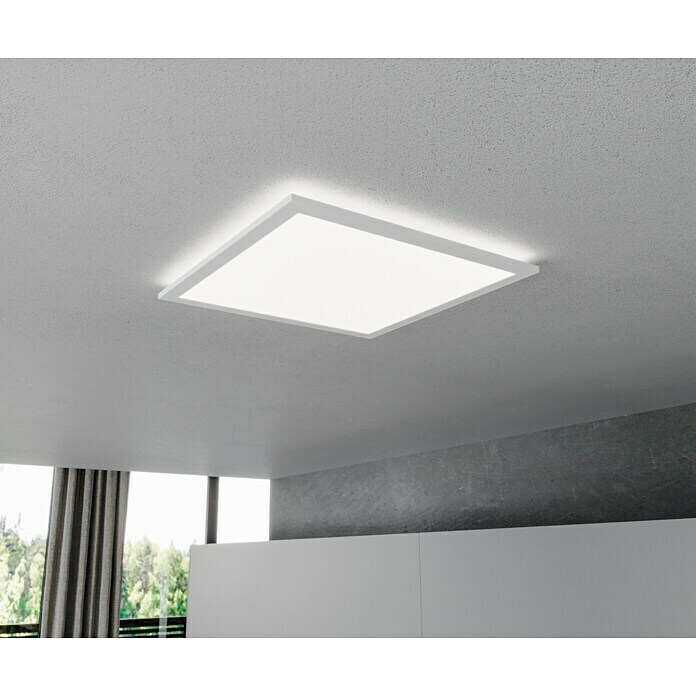 Brilliant LED-Deckenleuchte Tanida (24 W, L x B x H: 42 x 42 x 2,6 cm, Weiß,  Mehrfarbig) | BAUHAUS