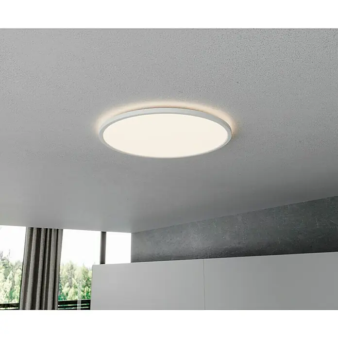 Brilliant LED-Deckenleuchte rund Tanida - 24 W, Ø x H: 42 x 2,5 cm, Weiß, Neutralweiß - Moderne LED-Deckenleuchte mit runder Form und sanftem Licht, ideal für Wohnräume. Die Lampe sorgt für eine angenehme Atmosphäre.