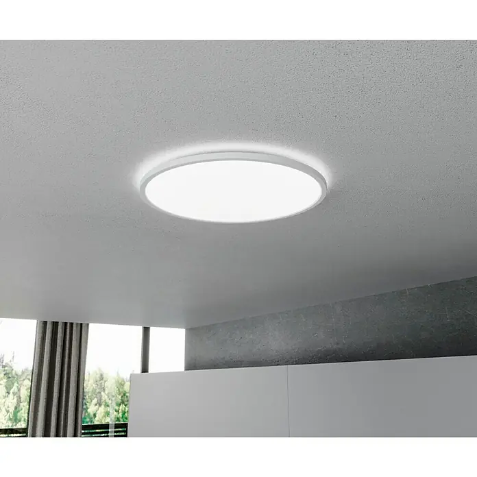 Brilliant LED-Deckenleuchte rund Tanida - 24 W, Ø x H: 42 x 2,5 cm, Weiß, Neutralweiß - Deckenleuchte mit runder, weißer Abdeckung, die ein helles Licht spendet und für eine angenehme Atmosphäre sorgt.