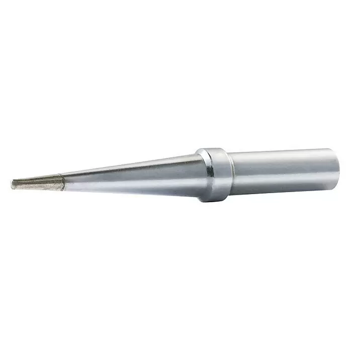 Weller Lötspitze 4ETKL-1CD Langform 1,2 mm - Passend für: Weller Lötkolben WE 1010 - Silberfarbene metallische Lötkolbenspitze mit spitzem Ende.