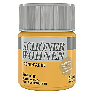 SCHÖNER WOHNEN-Farbe Tester Trendfarbe Tester (Honey, 50 ml, Matt)