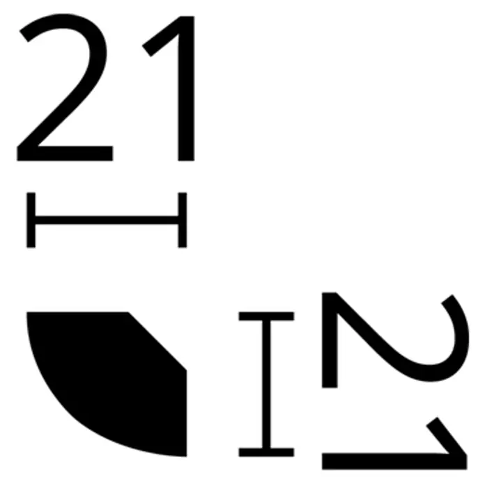 Nmc Decoflair Zierprofil Deckenleiste D1 - 1,5 m x 21 mm x 21 mm, Extrudiertes Polystyrol (XPS) - Die Abbildung zeigt das Zahlensymbol 21. Es ist eine abstrakte Darstellung der Zahl mit minimalistischem Design.