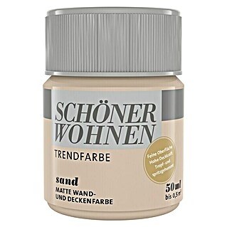SCHÖNER WOHNEN-Farbe Tester Trendfarbe Tester (Sand, 50 ml, Matt)