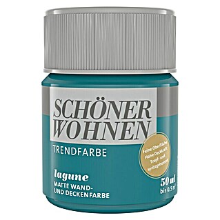 SCHÖNER WOHNEN-Farbe Tester Trendfarbe Tester (Lagune, 50 ml, Matt)