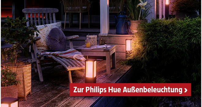 Zur Philips Hue Außenbeleuchtung