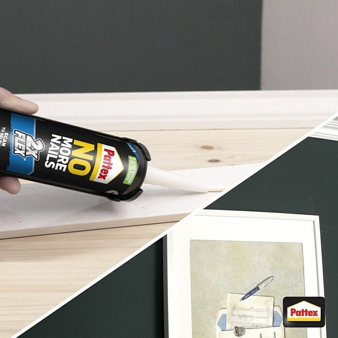 Pattex Montagelijm No More Nails Ultimate Flex (390 g, Beige) | BAUHAUS