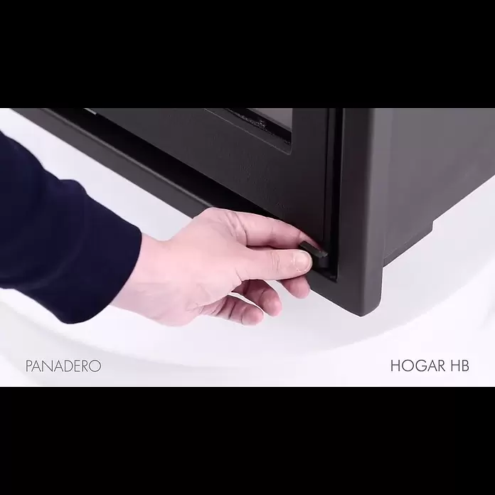 Panadero Hogar de leña HB - L x An x Al: 43,3 x 75,6 x 61,2 cm, 9,8 kW, 300 m³, Negro - BAUHAUS-YDRAY-27813438--HOGAR-HB-ES