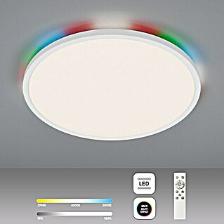 Brilliant LED-Deckenleuchte rund Tanida (20 W, Ø x H: 29,5 x 2,5 cm, Weiß, Kaltweiß)