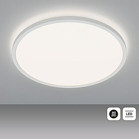 Brilliant LED-Deckenleuchte Tanida (18 W, L x B x H: 29,5 x 29,5 x 2,6 cm, Weiß, Neutralweiß, Rund)