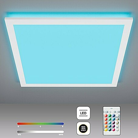 Brilliant LED-Deckenleuchte Tanida (23 W, L x B x H: 42 x 42 x 2,6 cm, Weiß, RGBW, Eckig)