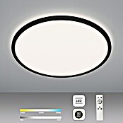 Brilliant LED-Deckenleuchte rund Tanida (24 W, Ø x H: 42 x 2,5 cm, Schwarz, Kaltweiß) | BAUHAUS