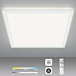 Brilliant LED-Deckenleuchte Tanida (24 W, L x B x H: 42 x 42 x 2,6 cm, Weiß, Mehrfarbig)