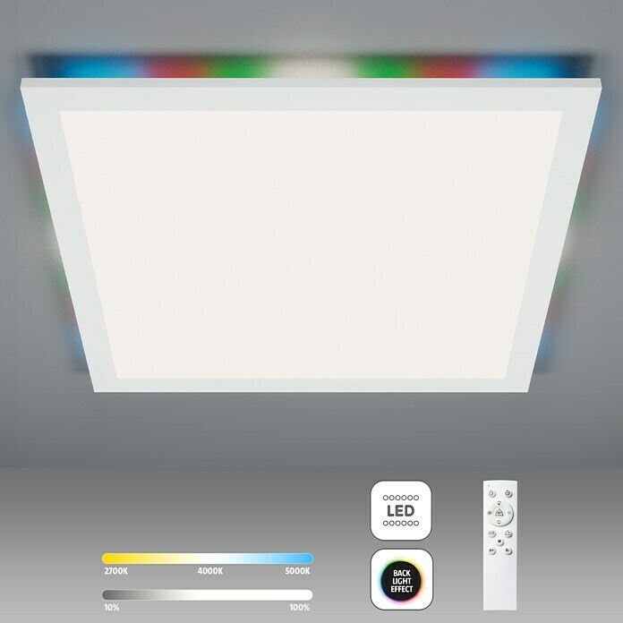 Brilliant LED-Deckenleuchte Tanida H: x x cm, (24 2,6 x | Weiß, Mehrfarbig) W, BAUHAUS B L x 42 42