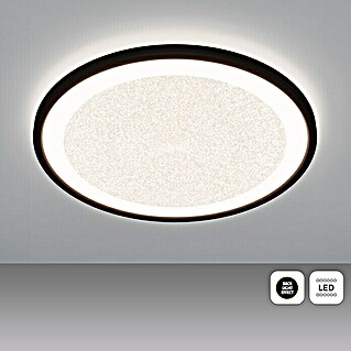 Brilliant LED-Deckenleuchte rund Tanida (22 W, Ø x H: 29,5 x 2,5 cm, Schwarz, Neutralweiß)