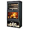 Panadero Kaminofen Cook (7,1 kW, Raumheizvermögen: 220 m³, Schwarz Metallic) | BAUHAUS