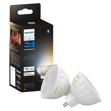 Philips Hue Smart-LED-Lampen Set White Ambiance MR16
