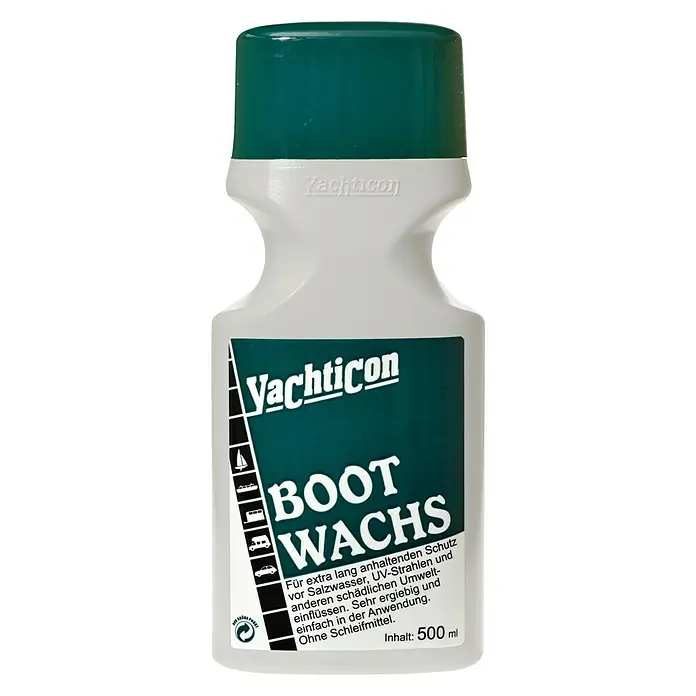 Yachticon Bootswachs - Wachs, 500 ml - Yachticon Boot Wachs für langanhaltenden Schutz vor Salzwasser, UV-Strahlen und Umwelteinflüssen. Einfache Anwendung, ohne Schleifmittel.