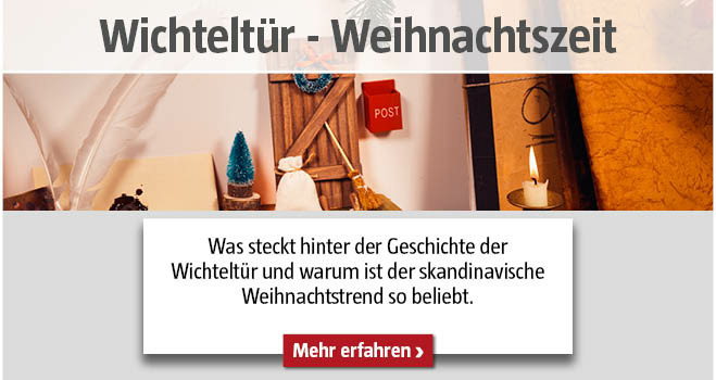 Wichteltür zu Weihnachten