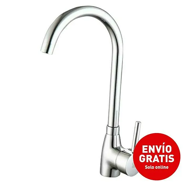 Universal de Grifería Grifo de cocina Type - Cromo, Brillante - Elegante grifo de cocina cromado con caño alto. Diseño moderno para cocinas elegantes, incluye envío online gratuito.