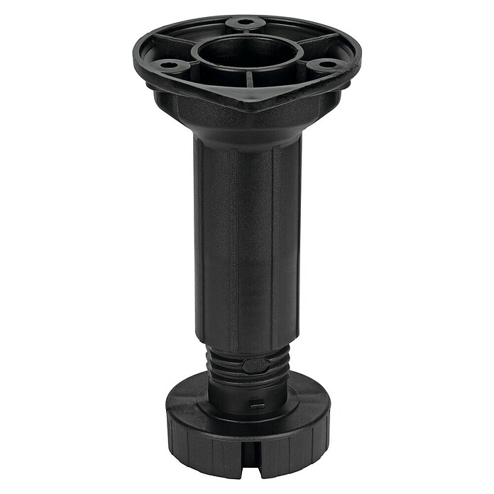 Walteco Postolje za namještaj  (Ø x V: 4,5 x 15 cm, Nosivost: 250 kg, Plastika, Crna) | BAUHAUS