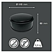 Walteco Talni zaustavljač vrat  (Ø x V: 110 x 60 mm, Kovina) | 1162 - Türstopper | AAEC - Zweckbeschl  f  Haus und Garten | AAE - Beschläge | AA - Eisenwaren | A - Eisenwaren | BAUHAUS