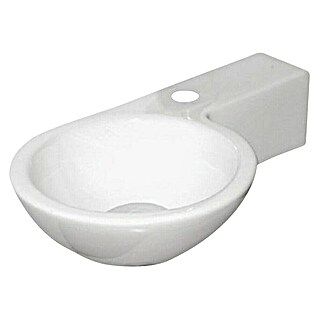 Best Design Fontein Step (b x l: 38 x 23 cm, Kraangat: Rechts, Wit)