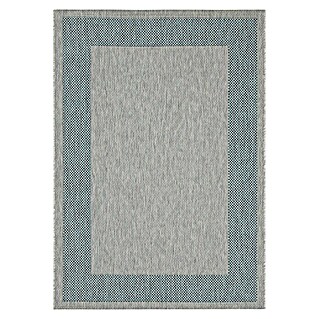 Vloerkleed Frame (Grijs, blauw, 160 x 230 cm)