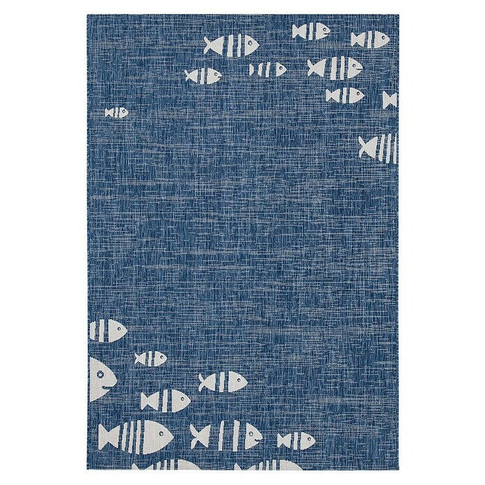 Vloerkleed Marine (Blauw, wit, 160 x 230 cm) | BAUHAUS