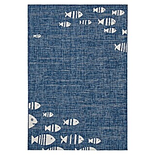 Vloerkleed Marine (Blauw, wit, 160 x 230 cm)