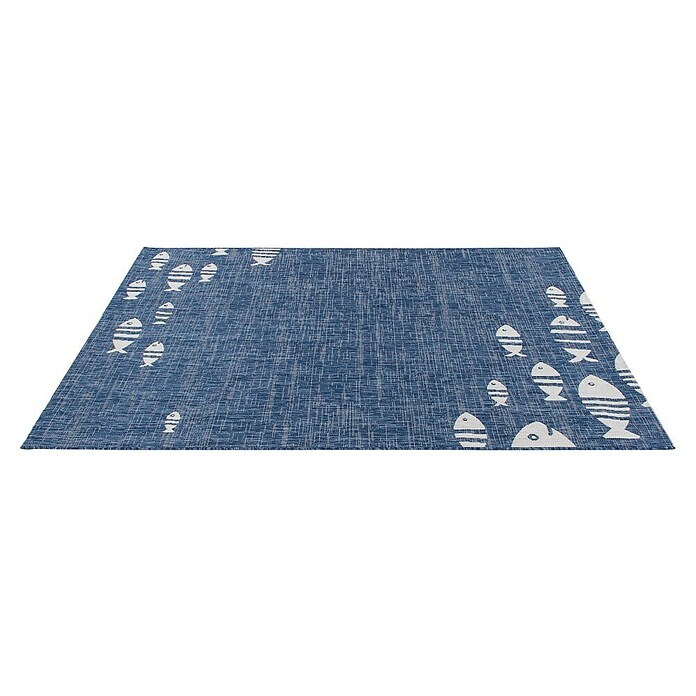 Vloerkleed Marine (Blauw, wit, 160 x 230 cm) | BAUHAUS