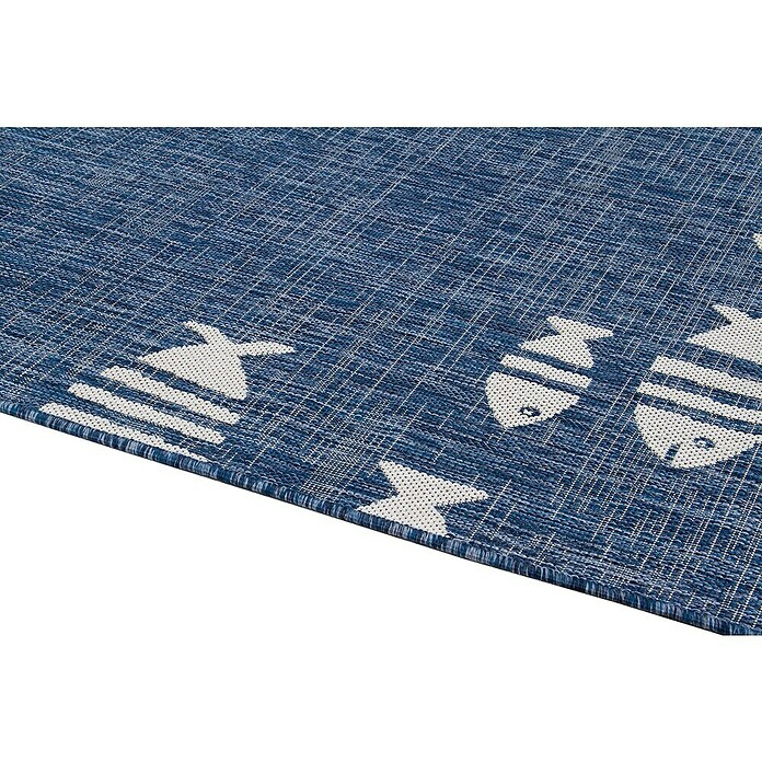 Vloerkleed Marine (Blauw, wit, 160 x 230 cm) | BAUHAUS