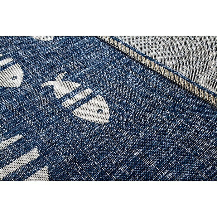 Vloerkleed Marine (Blauw, wit, 160 x 230 cm) | BAUHAUS