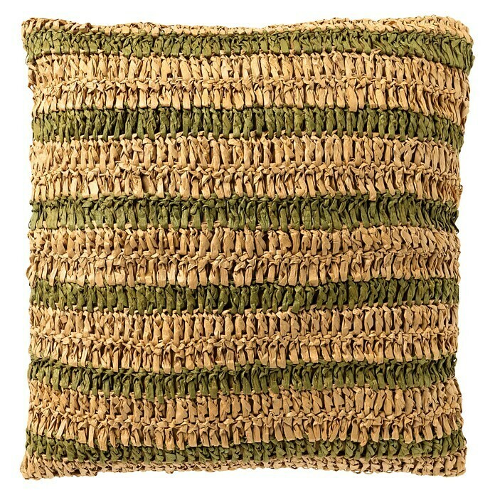 Kissen Felix (Olive Branch, 65 % Baumwolle, 35 % Raffia-Papier) | BAUHAUS