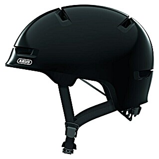 Abus Fahrradhelm Youth (M 54 - 58 cm, Schwarz, Geeignet für: Kinder)