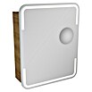 Camargue Stella LED-Spiegelschrank (B x H: 60 x 73,5 cm, Anschlag: Links, Mit abgerundeten Kanten, Spanplatte, Berg Eiche)
