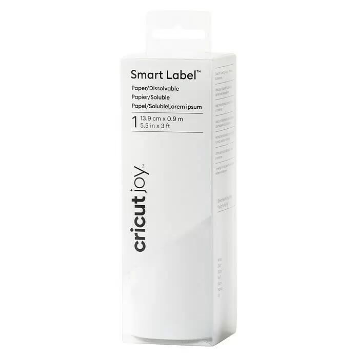 Cricut Joy Aufkleber Smart Label Auflösbar1 Stk., Weiß, 13,9 x 90 cm
