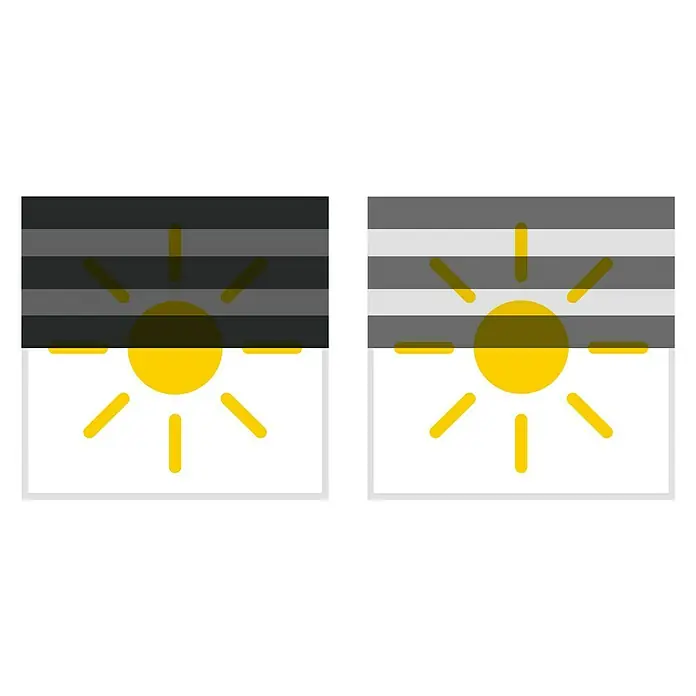 Estor noche y día Duolux - An x Al: 80 x 180 cm, Grafito - Icono de protección solar para ventanas brillantes con lamas ajustables para el control de la luz, ideal para espacios habitables.