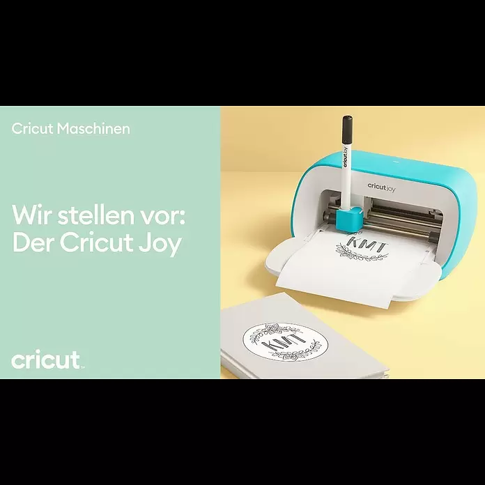 Cricut Joy Schneideplotter Smarte Schneide- und Zeichenmaschine - Türkis/Weiß, Bluetooth, Schnittbreite: 10,4 cm, Schnittlänge: 1,2 m - Wir stellen vor - Der Cricut Joy