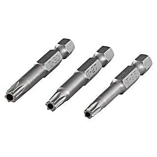 Wolfcraft Bit-Set Solid safety, Torx mit Stift (TX 25/27/30, 50 mm, 3 -tlg.)