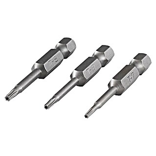 Wolfcraft Bit-Set Solid safety, Torx mit Stift (TX 7/8/9, 50 mm, 3 -tlg.)