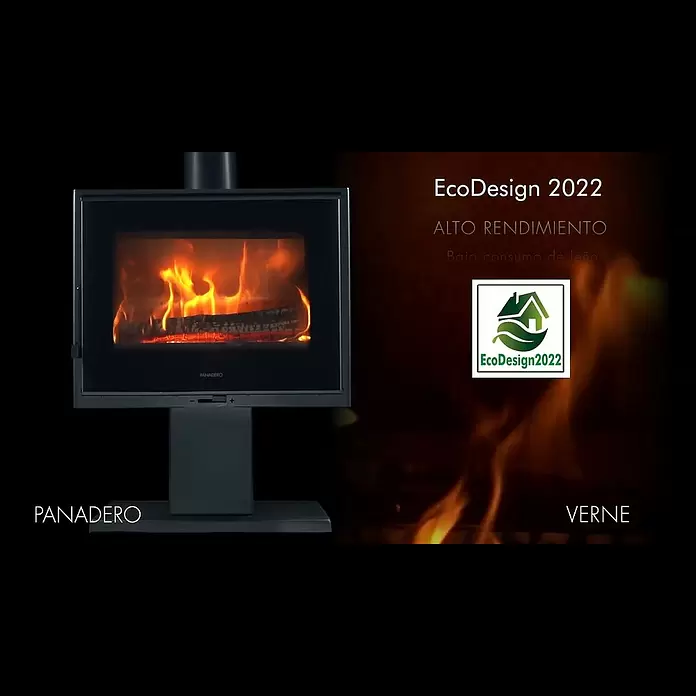 Panadero Estufa de leña Verne - 6,7 kW, Volumen de calefacción: 170 m³, Negro - BAUHAUS-YDRAY-31364821-YDRAY-VERNE-ES