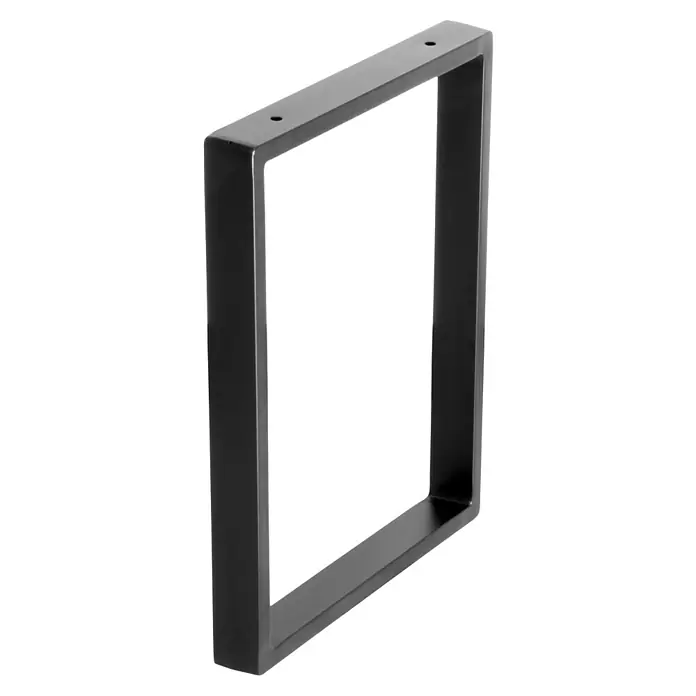 Wagner System Tischgestell - Stahl, B x H: 30 x 40 cm - Schwarze Tischbein aus Metall mit zwei Löchern zur einfachen Montage für eine robuste und stilvolle Tischbasis.