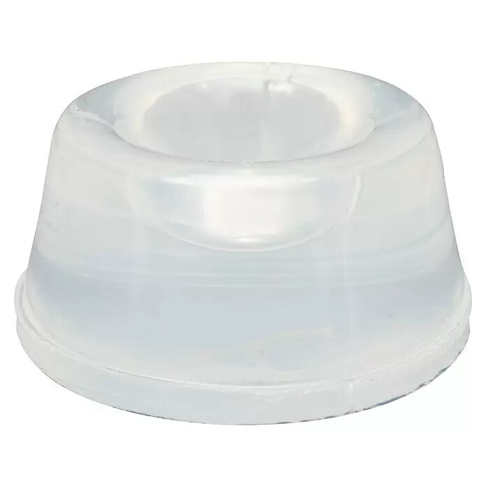 Wagner System Plastik-GleiterTransparent, Ø x H: 22 x 10 mm, 12 Stk.