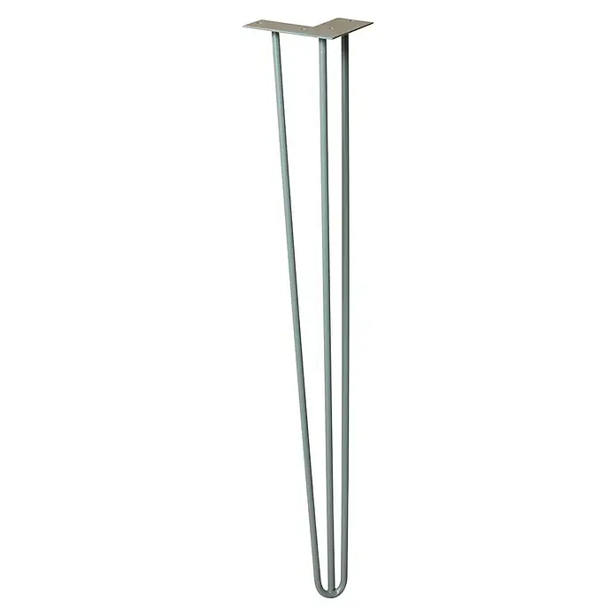 Wagner System Möbelfuß Hairpinlegs - Stahl, Höhe: 71 cm, Grau - Haarnadel-Tischbein: Eine stilvolle und stabile Basis für Ihre Möbelprojekte. Hergestellt aus robustem Stahl für eine moderne Ästhetik.