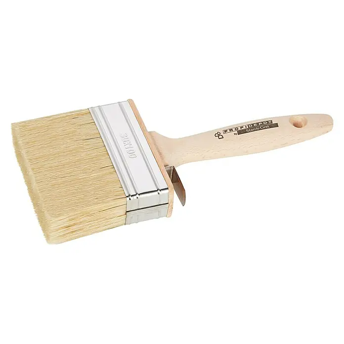 Profi Depot by Storch-Ciret Flächenstreicher - Breite Borsten: 100 mm, Mischborsten, Holz, Beige - Pinsel mit Holzgriff und hellem Borstenkopf für professionelle Malerarbeiten. Ideal für präzise Farbaufträge.