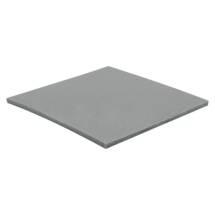 Wagner System Bodenschutzmatte - L x B x H: 100 x 100 x 4 mm, 1 Stk., Grau, Kleben - Graue Akustikplatte zur Schallabsorption und Reduzierung von Echo, ideal für Studios, Büros oder Heimkinos.