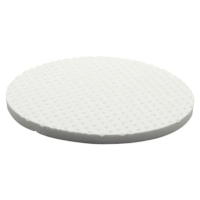 Wagner System Softpads - Ø x H: 60 x 3 mm, 4 Stk., Weiß, Kleben - Nahaufnahme einer weißen, runden Unterlage mit strukturierter Oberfläche, die sich ideal für empfindliche Haut eignet.